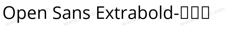 Open Sans Extrabold字体转换